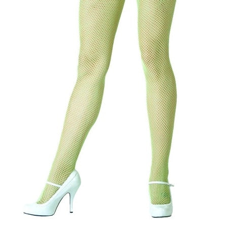 Neon Green Fishnet  Stockings