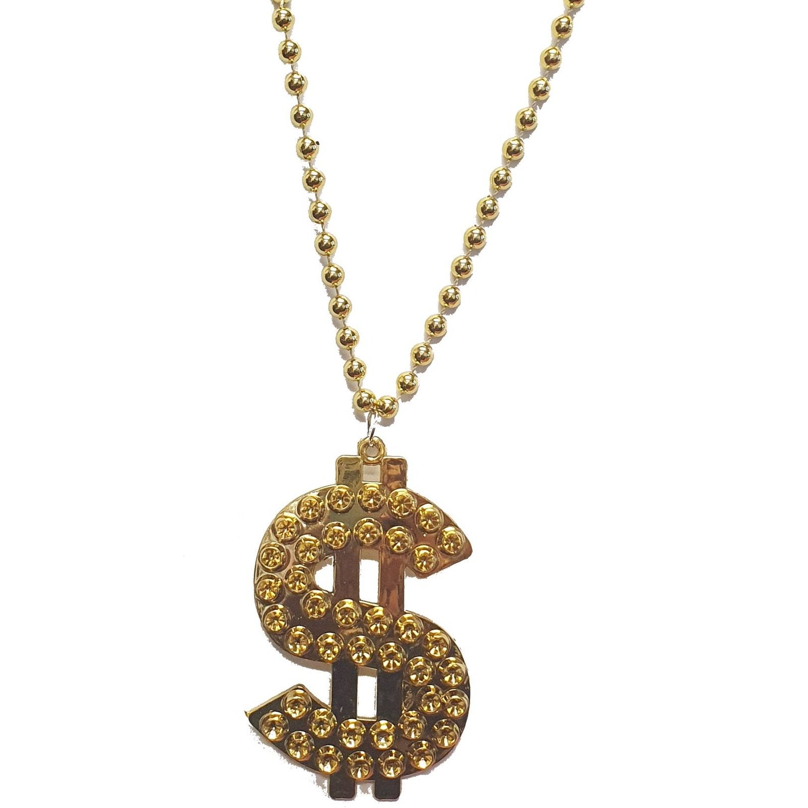 Gold Dollar Bling Necklace