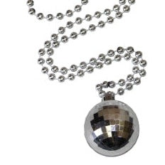 Silver Disco Ball Necklace
