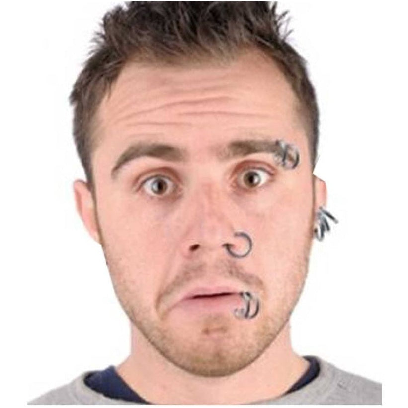 8 Piece Body Piercing Set