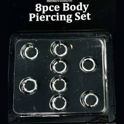 8 Piece Body Piercing Set
