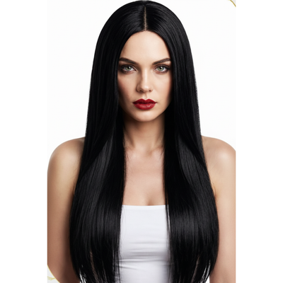 Demi Midnight Muse ultra-long jet-black straight wig