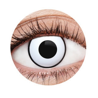 White Deranged II Contact Lenses