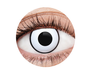 White Deranged II Contact Lenses