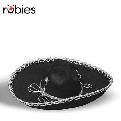 Mexican Sombrero, Black, Adult