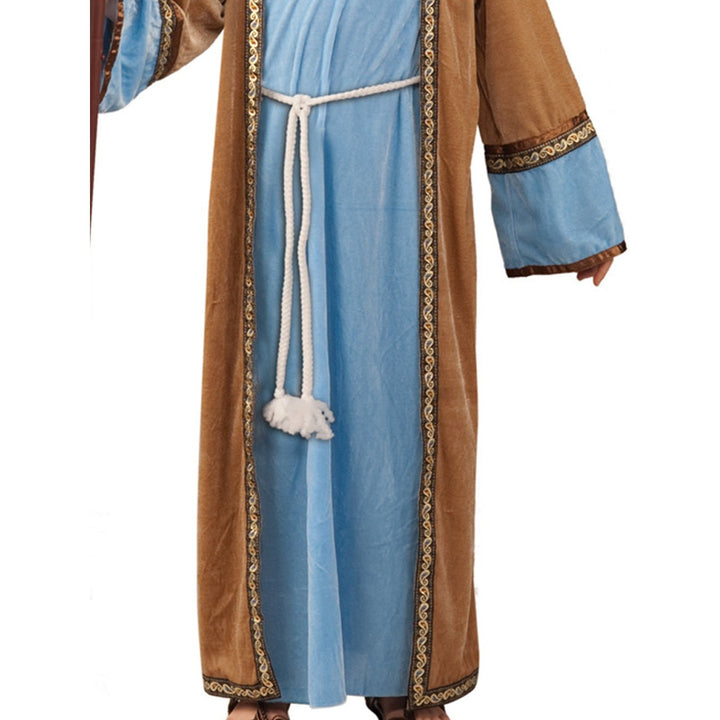 Traditional Joseph costume for kids with multicolored robe and headpiece