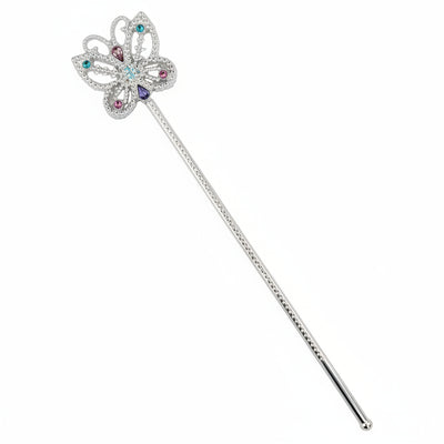 Butterfly Silver Wand 38cm