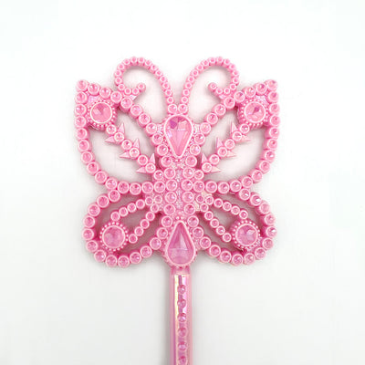 Pink Butterfly Wand 38cm