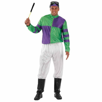 Green and Purple Jockey Mens Costume