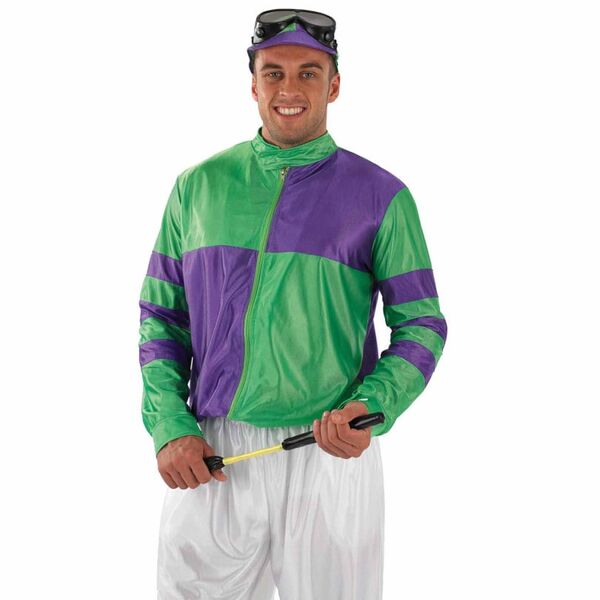 Green and Purple Jockey Mens Costume