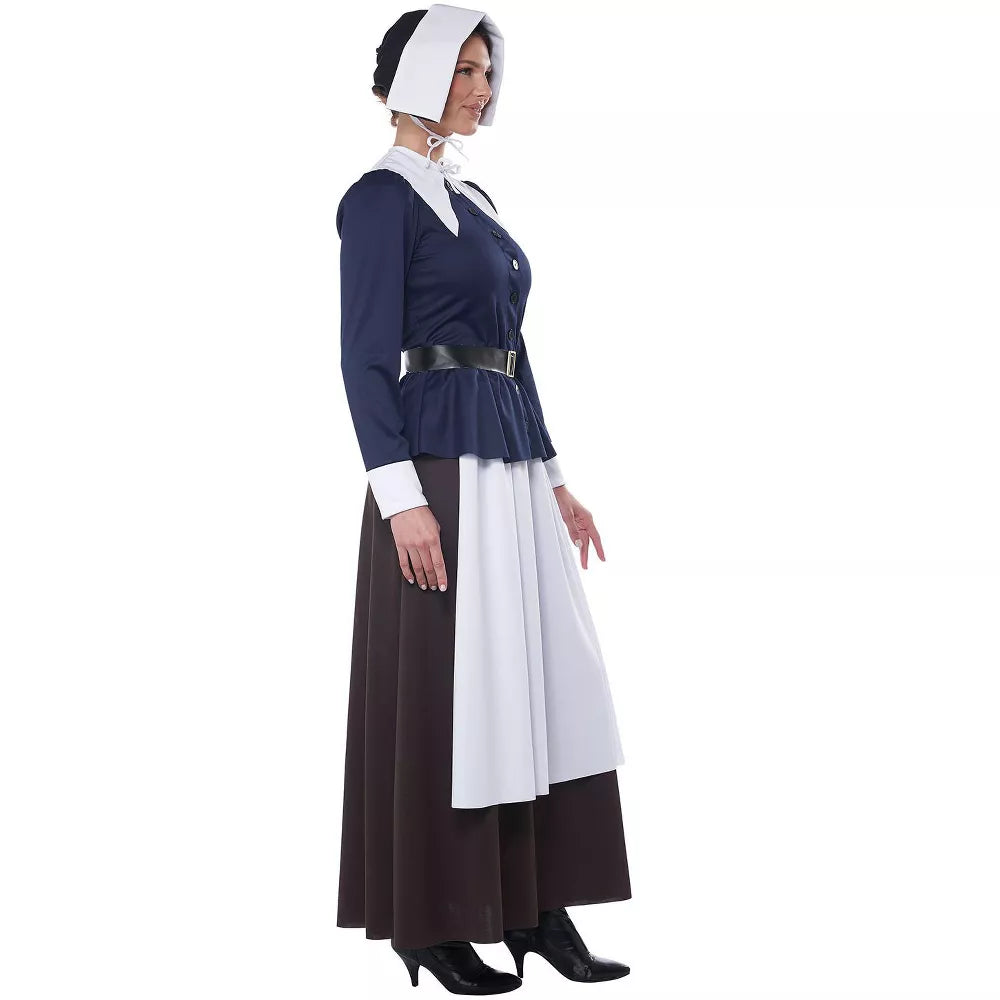 Historically accurate Mayflower Pilgrim Lady Women's Costume for Halloween