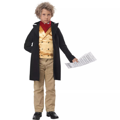 Famous Composer Beethoven Boys' Costume for Halloween Party