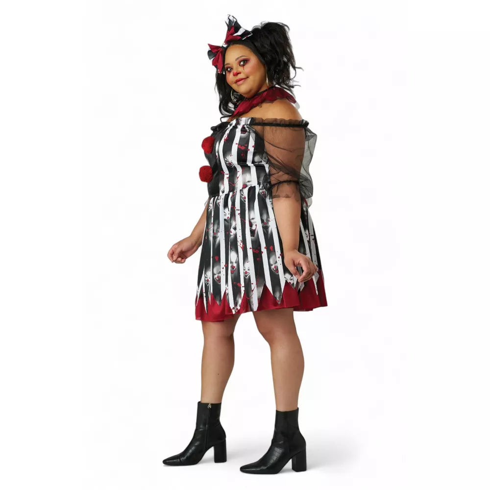 Savage Clown Women Plus Size Costume