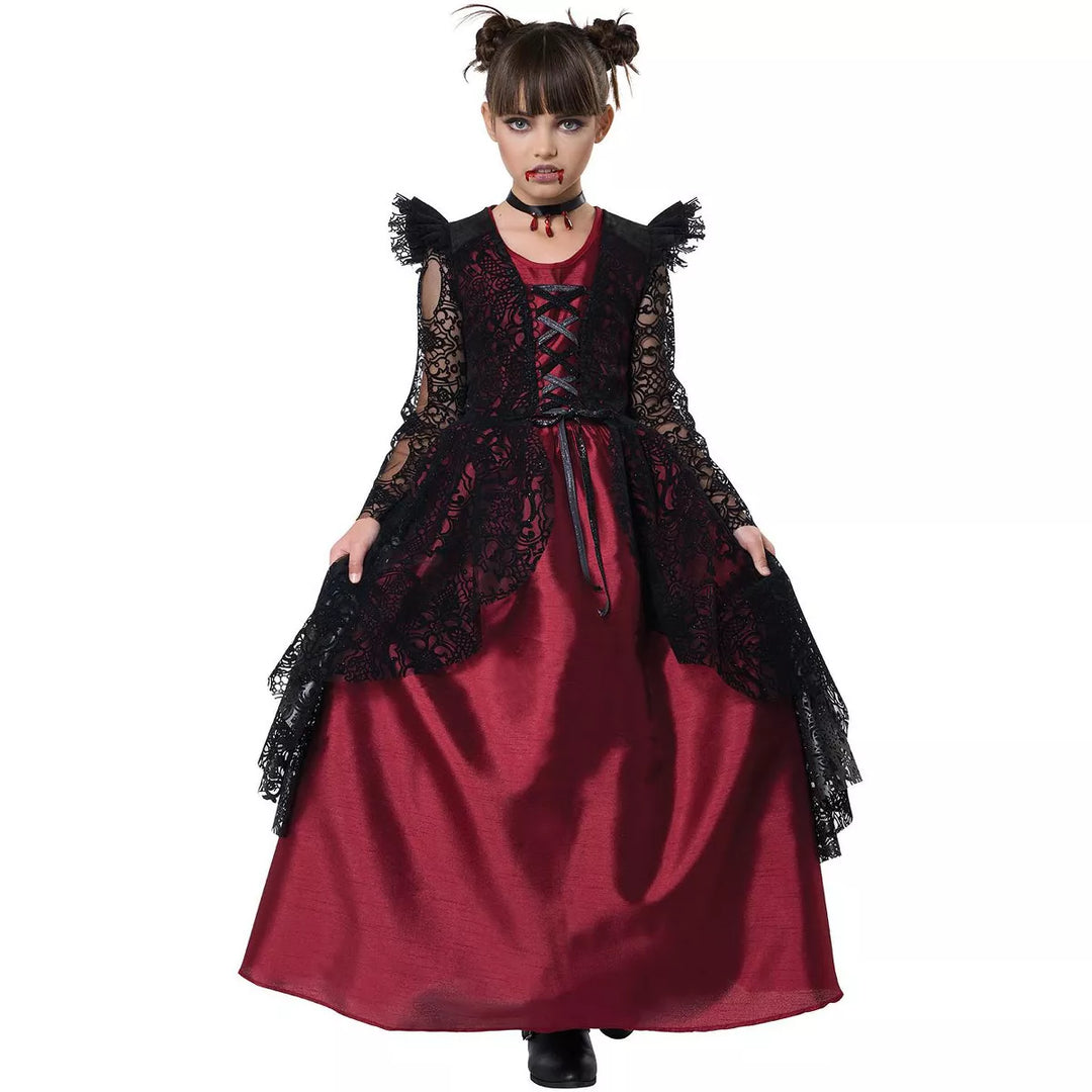 Gothic Lace Vampire Child Costume 