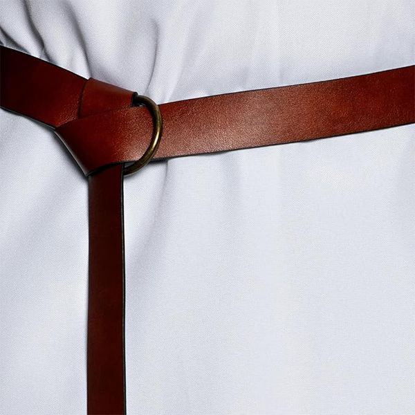Medieval Brown Faux Leather Belt, Adult