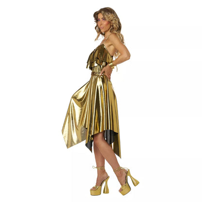 70’s Disco Gold Dress Costume