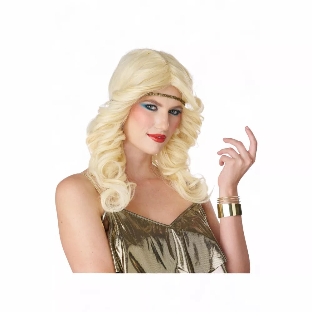 70's Feathered Fun Adult Wig (Blonde)