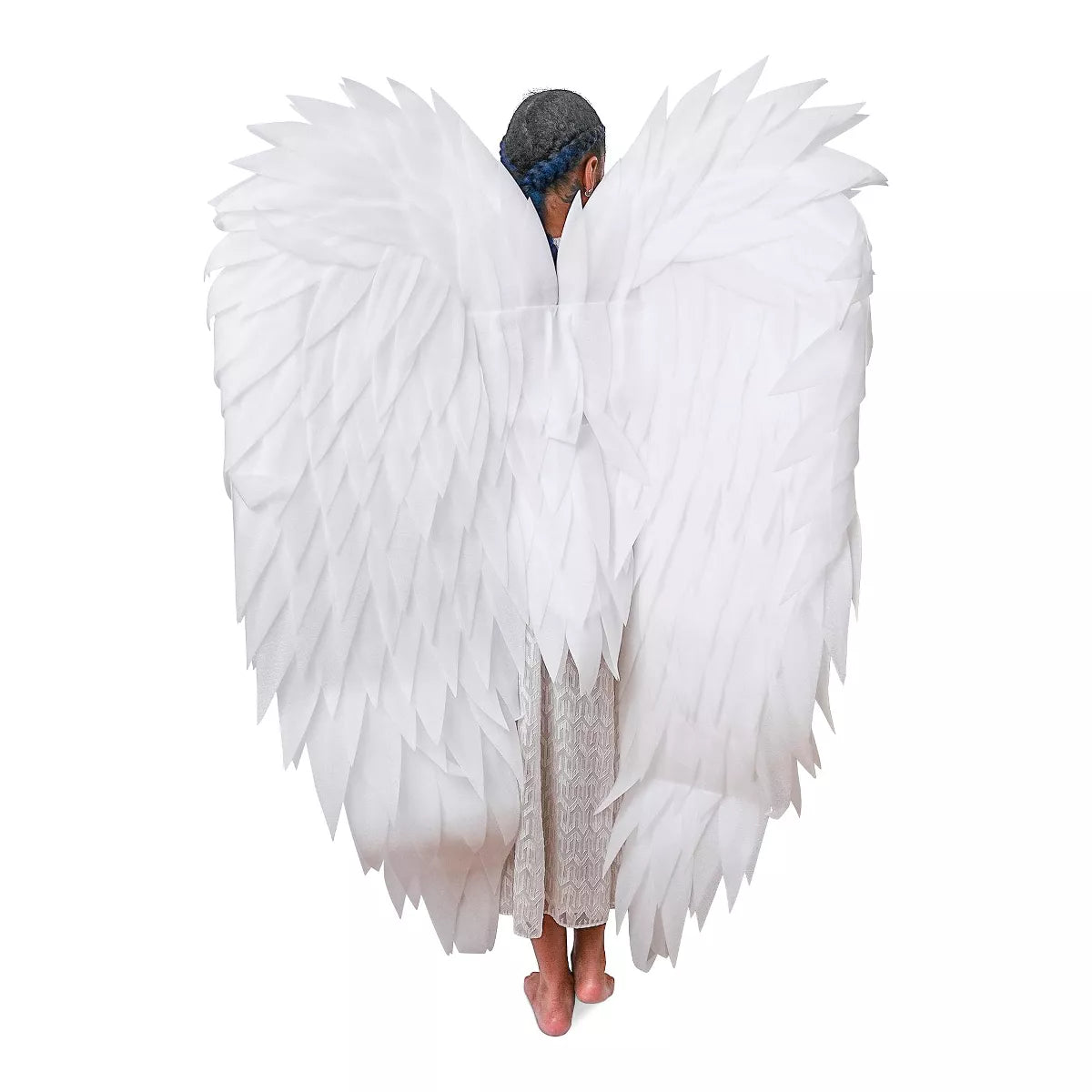 White Full Length Angel Wings Adult