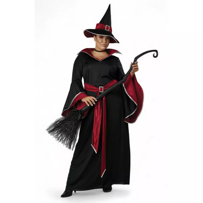 Ruby Red Glamour Witch Plus Size Costume