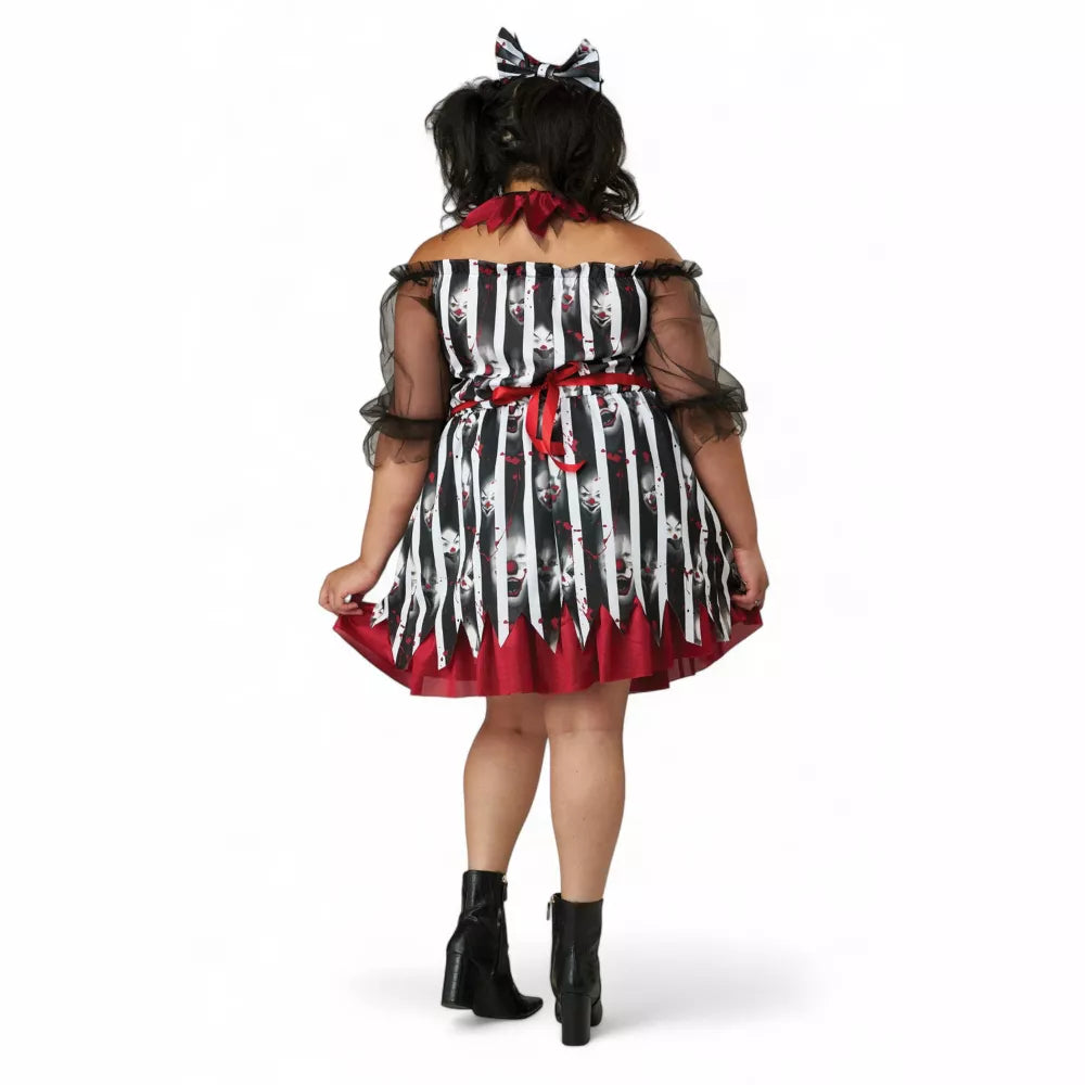 Savage Clown Women Plus Size Costume