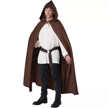 Hooded Cloak, Brown, Adult