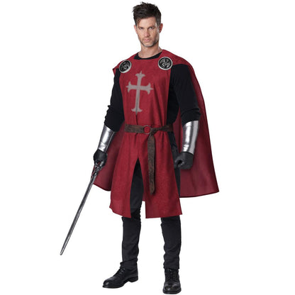 Knight's Surcoat Men's Costume (Burgundy)