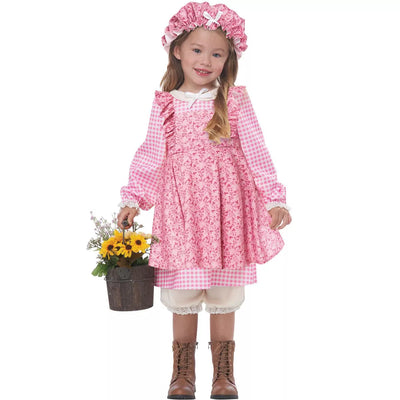 Little Prairie Girl Toddler Pink Costume