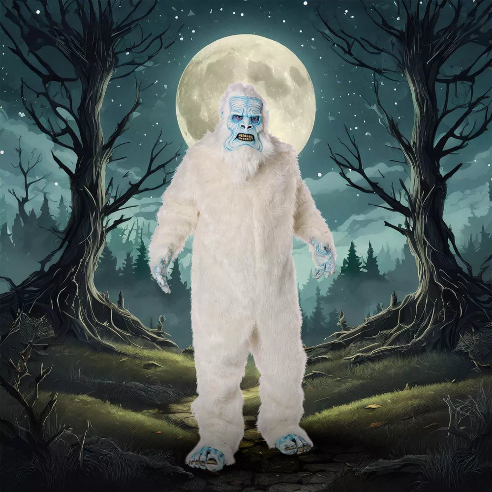 Deluxe Abominable Snowman With Premium Fur Adult Costume