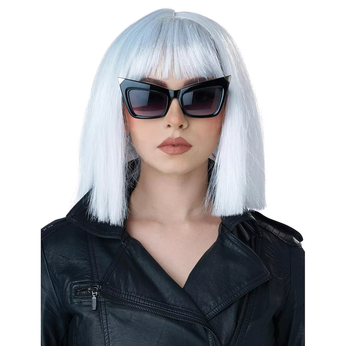 Shimmering White Cosplay Bob Wig
