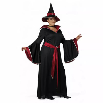 Ruby Red Glamour Witch Plus Size Costume