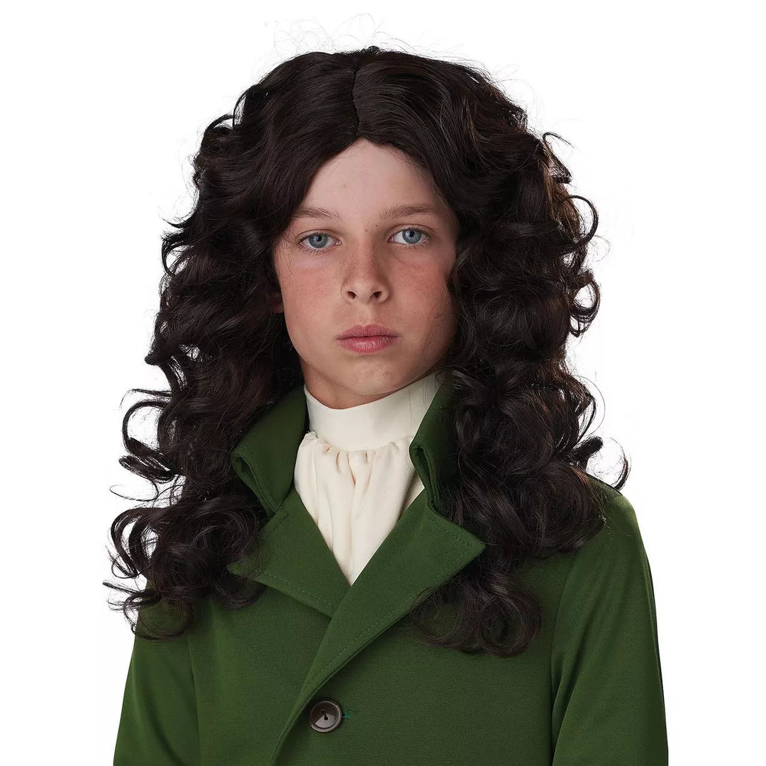 17th Century Cavalier/Isaac Newton Child Wig, historical costume accessory for kids