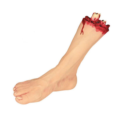 11" Severed Plastic Foot Halloween Decoration