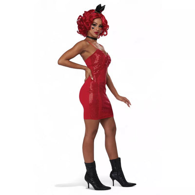 Red Queen Cosplay Dress, Adult