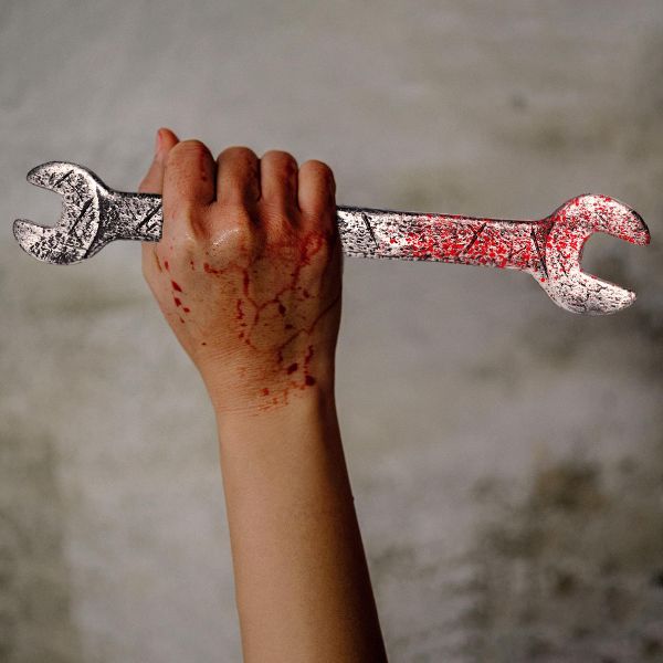 15 Inch Foam Blood Splattered Wrench