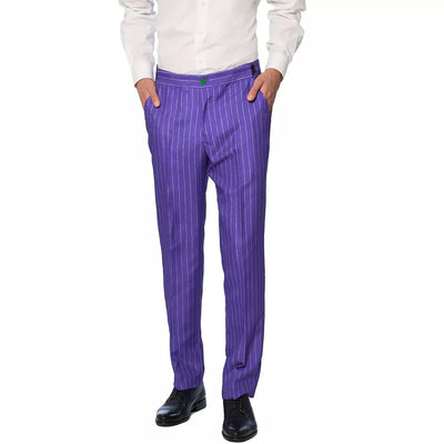 Suitmeister Men's Party Suit - The Joker Costume paired with green vest and tie, ideal for cosplay or costume parties