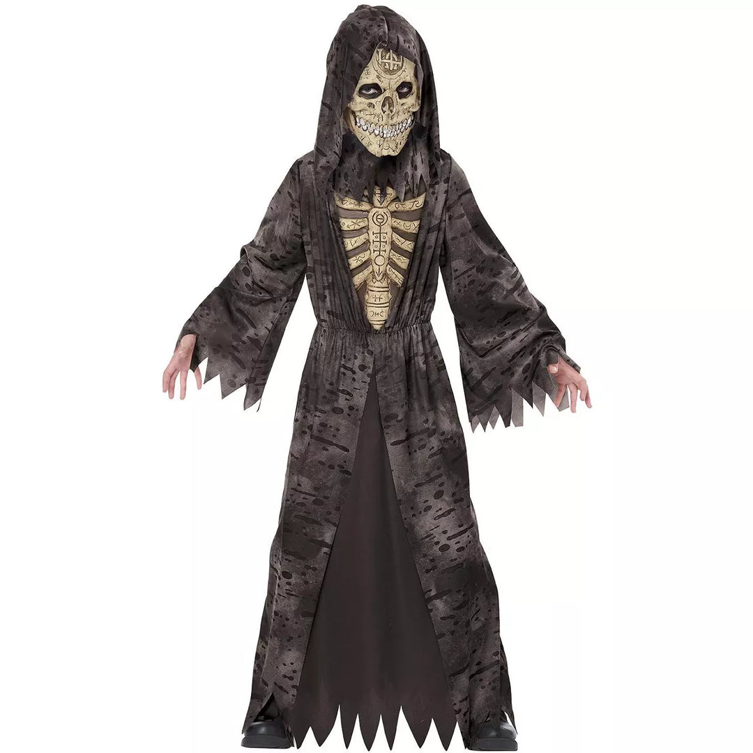 A spooky and bone-chilling reaper child costume perfect for Halloween