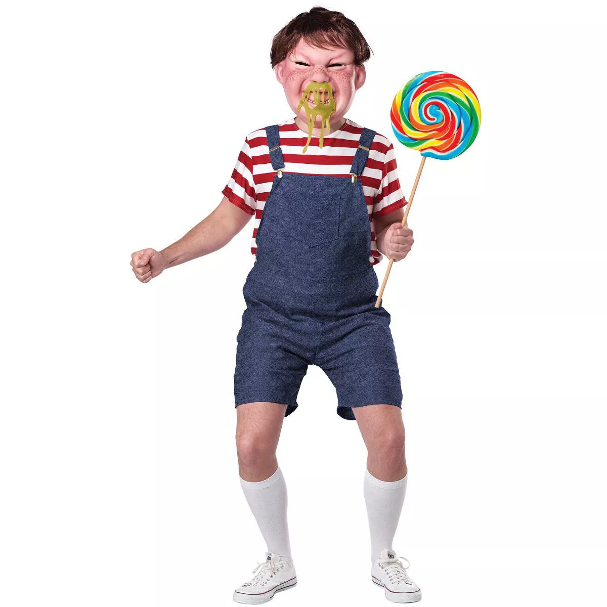 Adorable Major Meltdown Baby Boy Adult Costume with camo print and pacifier
