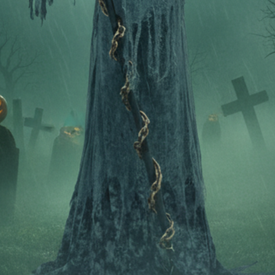 Life-Size Grim Reaper Animatronic with Light-Up Eyes & Scythe 9ft (3M)
