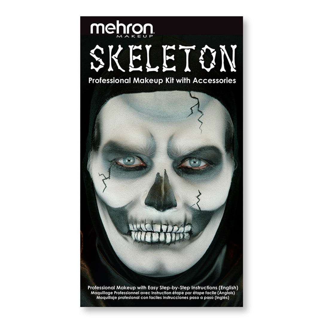 Mehron Skeleton Character Makeup Kit for Halloween costume and parties