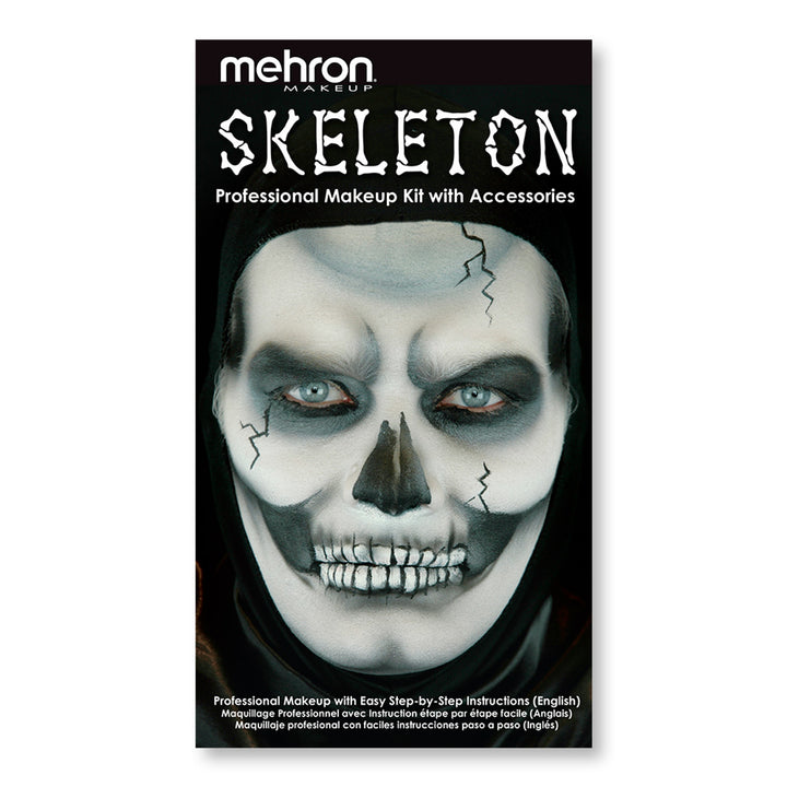 Mehron Skeleton Character Makeup Kit for Halloween costume and parties