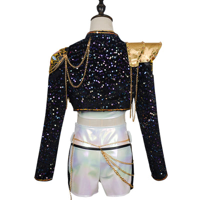 Golden Stage Inspired Deluxe Rumi Costume, Child - Demon Hunters