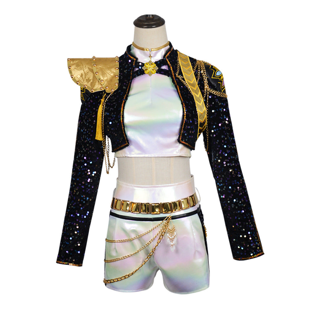 Golden Stage Inspired Deluxe Rumi Costume, Child - Demon Hunters