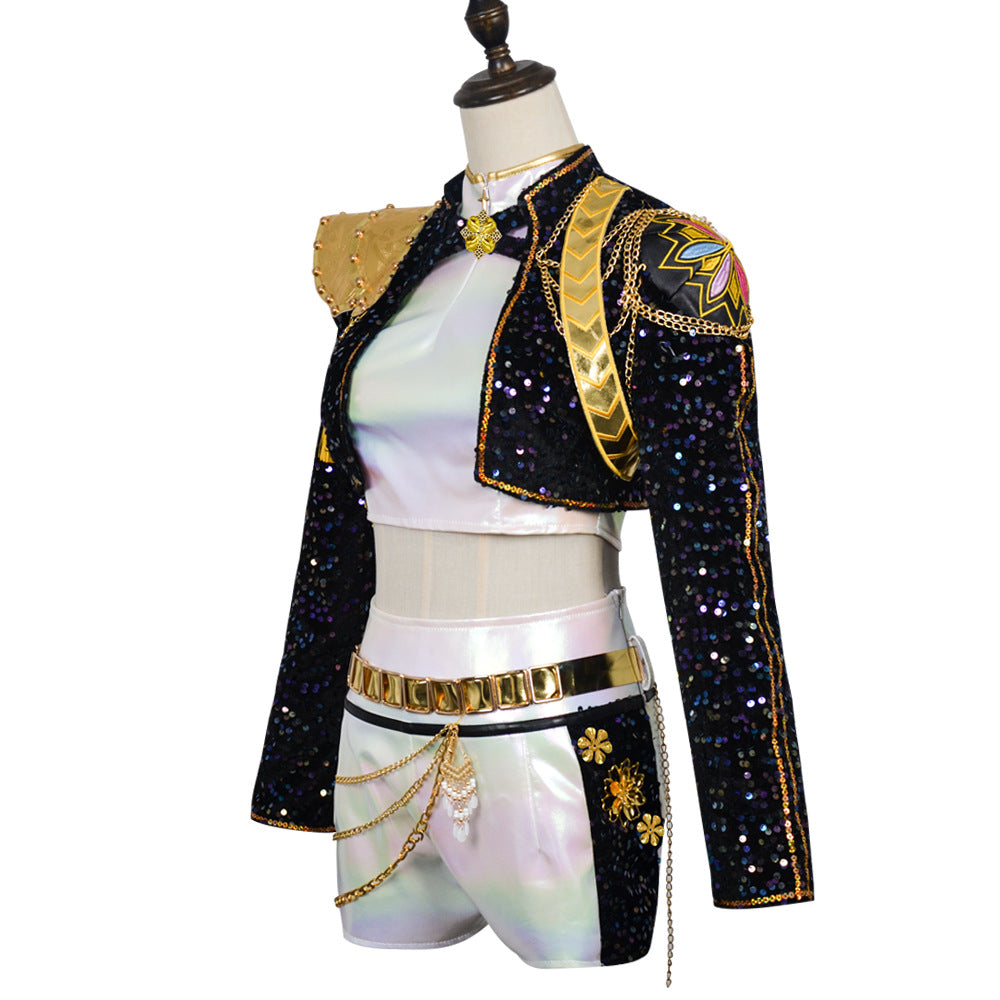 Golden Stage Inspired Deluxe Rumi Costume, Child - Demon Hunters