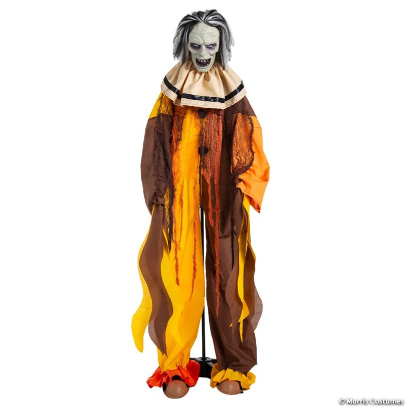 Life-Size Animated Light-Up Jump Scare Clown - 5 ft