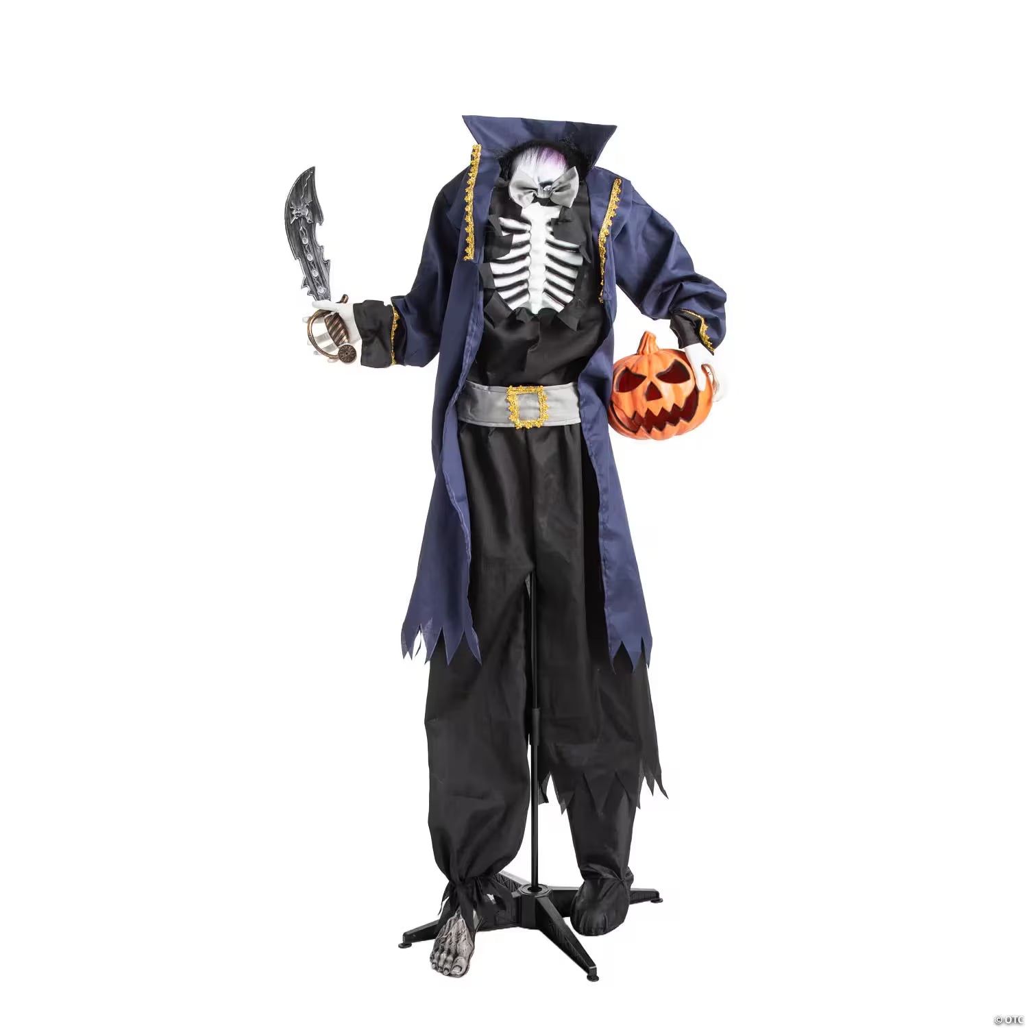 Light-Up Standing Pop-Up Pirate with Sound Halloween Decoration 5 Ft. 4"