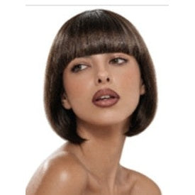 Margot Velvet Mocha Short Dark Brown Bob Wig with Fringe | Allaura Fever Dream
