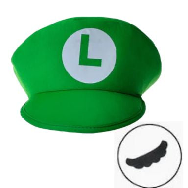 Green Super Plumber Hat and Mo