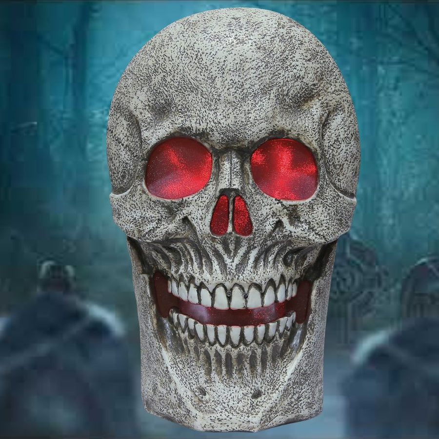Spooky and fun Light Up Skull With Sound for Halloween decorations