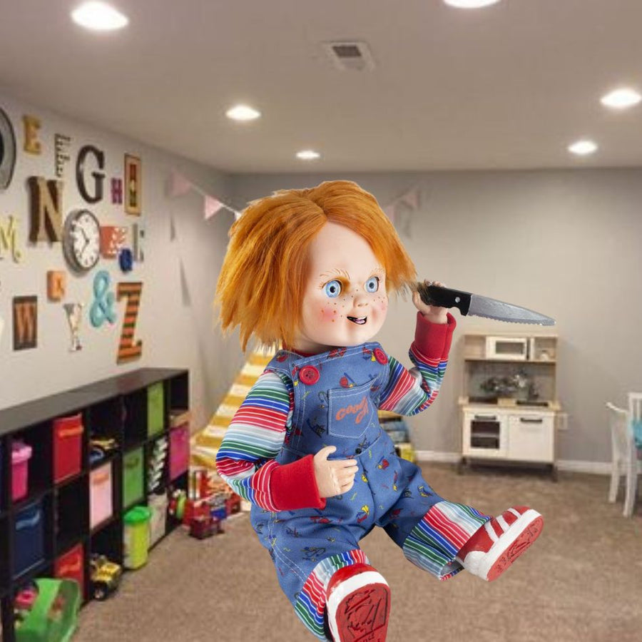 Chucky Animated Doll, a lifelike and creepy toy inspired by the horror movie character