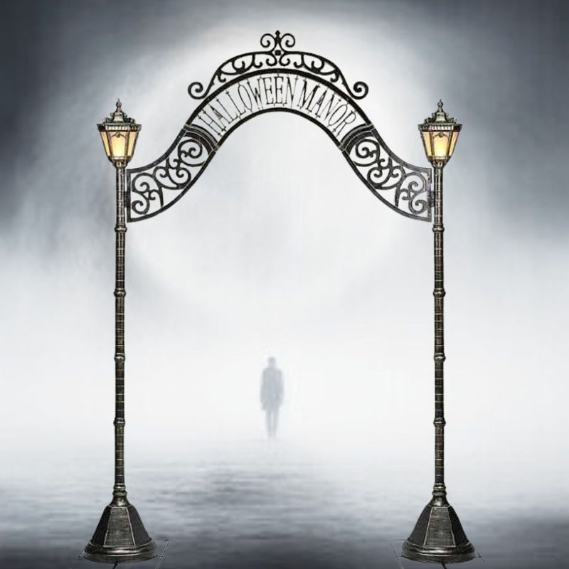 Spooky 97 Halloween Manor Archway with Gothic design and eerie lighting